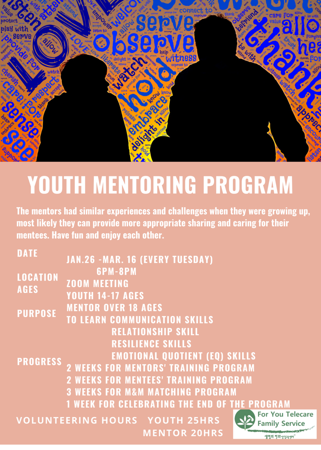 Youth Mentoring Program For You Telecare Family Service