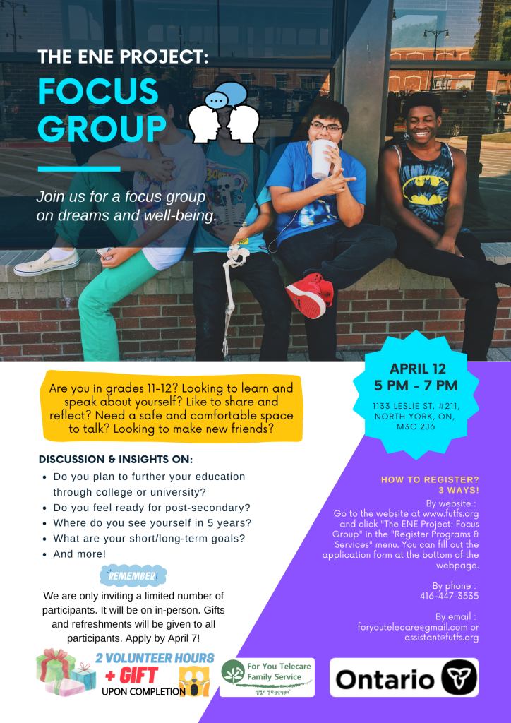 The ENE Project: Focus Group - For You Telecare Family Service